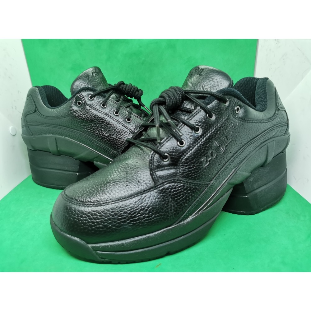 Z-Coil Legend Men's 11 Black Leather Shoes Pain Relief Orthopedic Covered Coils